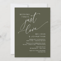 Nada de Luxo, Apenas Amor, Casamento Intimo