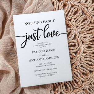 Convite Nada de Luxo, Apenas Amor Casamento QR RSVP
