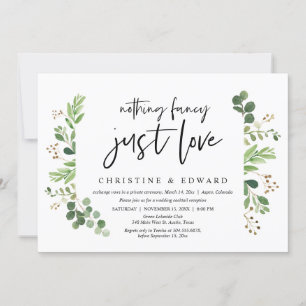 Convite Nada de Luxo, Apenas Amor, Festa de Casamento Inti