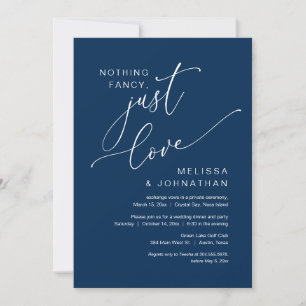 Convite Nada de Luxo, Apenas Amor, Jantar de Casamento às 