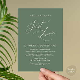 Convite Nada de Luxo, Apenas Amor, Jantar de Casamento Int
