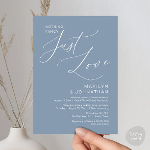Convite Nada de Luxo, Apenas Amor, Jantar de Casamento Int