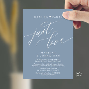 Convite Nada de Luxo, Apenas Amor Jantar de Casamento Mini