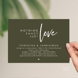 Convite Nada de Luxo, Apenas Amor, Recepção de Casamento M