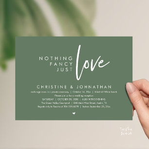 Convite Nada de Luxo, Apenas Amor, Recepção de Casamento M