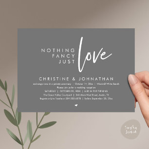 Convite Nada de Luxo, Apenas Amor, Recepção de Casamento M