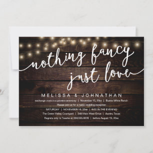 Convite Nada de Luxo, Apenas Amor, Recepção de Casamento R