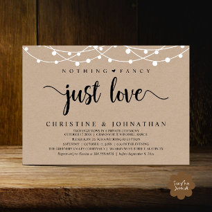 Convite Nada de Luxo, Apenas Amor, Recepção de Casamento R