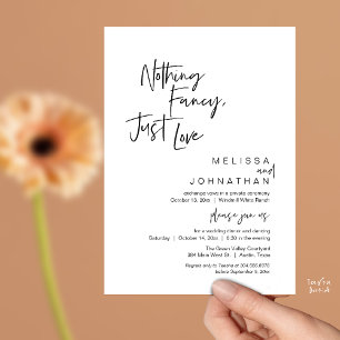 Convite Nada de Luxo, Somente Amor, Recepção de Casamento 