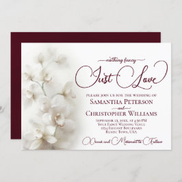 Convite Nada De Rico Adora O Casamento De Orquídeas Branca