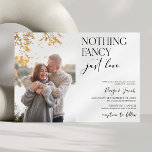 Convite Nada De Rico Apenas Adora Foto Casual Casual Casua<br><div class="desc">Este é um Rico Nada Adorável Foto personalizada minimalista Foto de convite casual de casamento!</div>