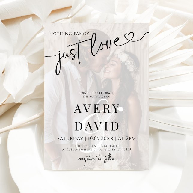 Convite Nada De Rico Apenas Adora Foto De Casamento (Criador carregado)