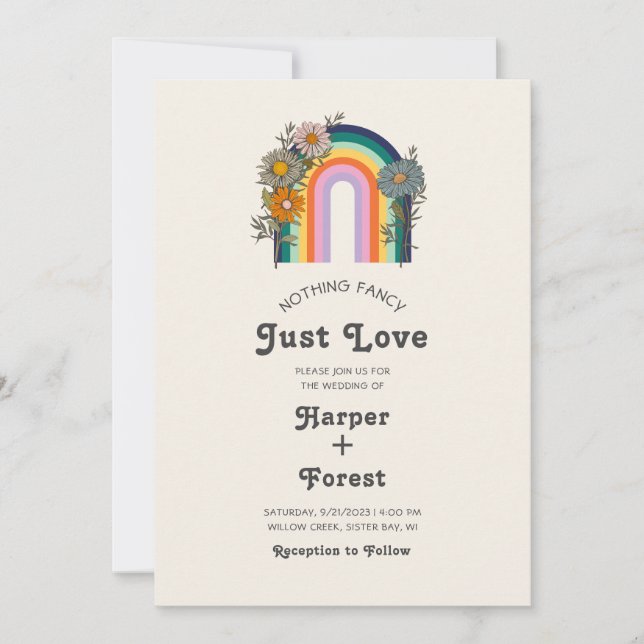 Convite Nada De Rico Apenas Adoraria Casamento Retroativo (Frente)