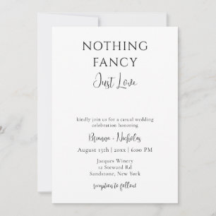 Convite Nada De Rico, Apenas Ame Casamento Casual