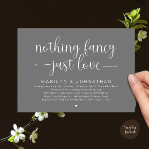 Convite Nada de Rico, apenas amor, dança Jantada de casame