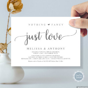 Convite Nada De Rico Apenas Amor, Elopemento, Casamento Ru