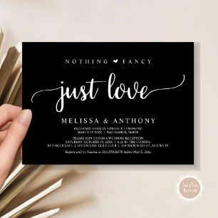 Convite Nada De Rico Apenas Amor, Elopemento, Casamento Ru