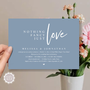 Convite Nada de Rico, apenas amor Janto de elogios de casa