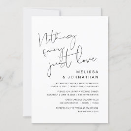 Convite Nada de Rico, apenas amor, noivado Invita