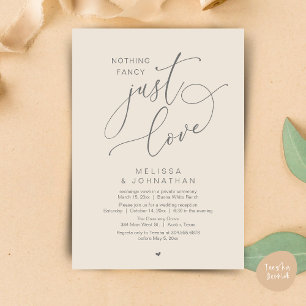 Convite Nada de Rico, apenas amor, Recepção de casamento