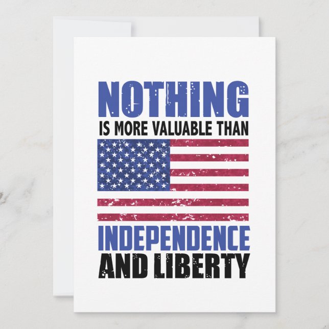 Convite Nada é mais valioso do que a Independência e a lib (Frente)