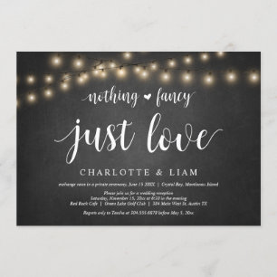 Convite Nada Fancy, Just Amor, Luz de Corda, Fuga Romântic