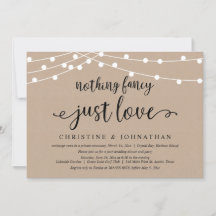 Nada sofisticado, apenas amor, Casamento Rústico S