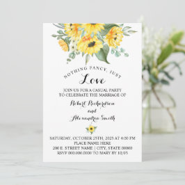 Convite Nada sofisticado, apenas amor Fuga Casamento Giras