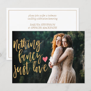 Convite Nada sofisticado, apenas amor   Micro Foto de Casa
