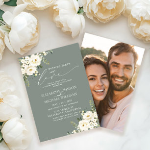 Convite Nada sofisticado, apenas amor Sage Verde Foto Casa