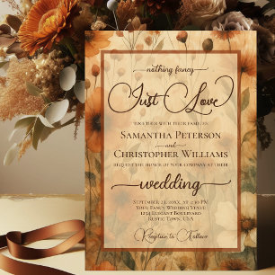 Convite Nada sofisticado, apenas amor Sienna Boho Floral C