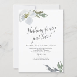 Convite Nada sofisticado, apenas lindos florais em aquarel