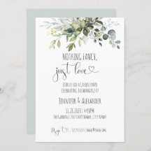 Nada sofisticado, apenas recepção de casamento com