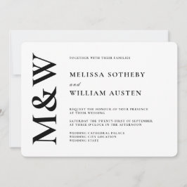 Convite Nado Moderno Negro Negrito e Branco