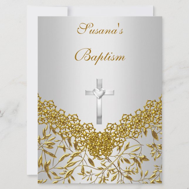 Convite Namorada Menininha Convocação para Batismo (Frente)