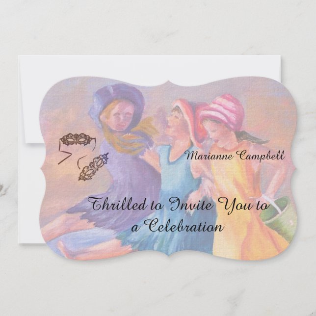 CONVITE NAMORADAS BEACH PERSONALIZÁVEIS (Frente)