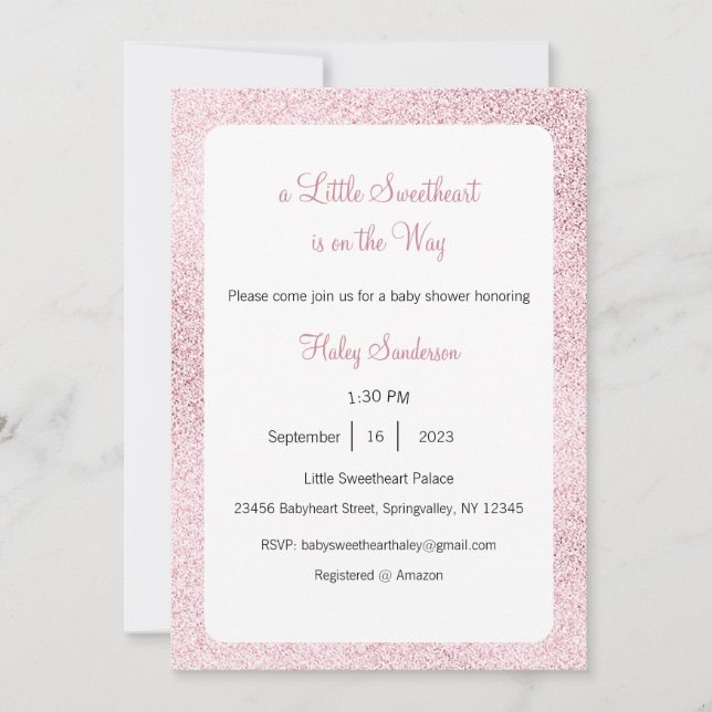 Convite Namoradinho a Caminho (Frente)