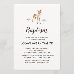 Convite Namorado de água com batismo