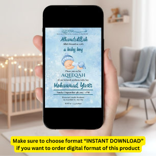 Convite Namorado muçulmano de Alhamdulillah