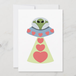 Convite Namorados de Alienígena Space Love