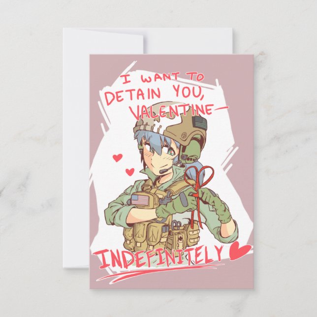 Convite Namorados de Operador Yandere 1 (Frente)