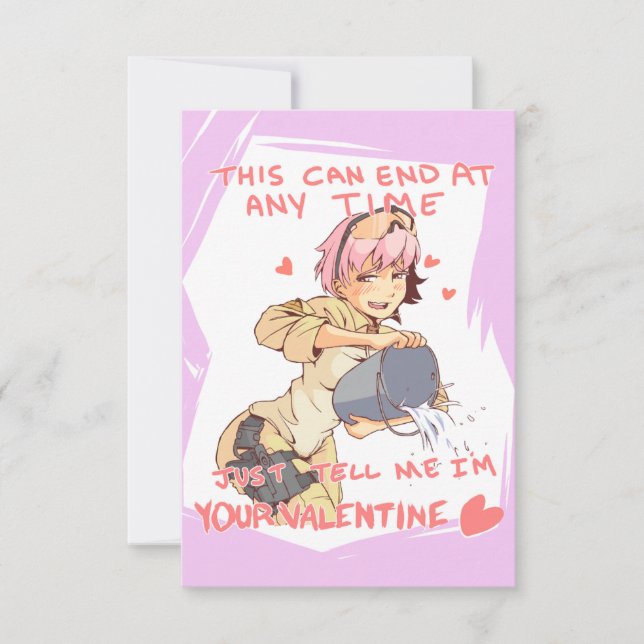 Convite Namorados de Operador Yandere 3 (Frente)