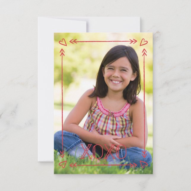 Convite Namorados de sala de aula de armação - Cereja (Frente)