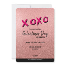 Namorados do Glitter Virtual Galentine Rosa Dourad