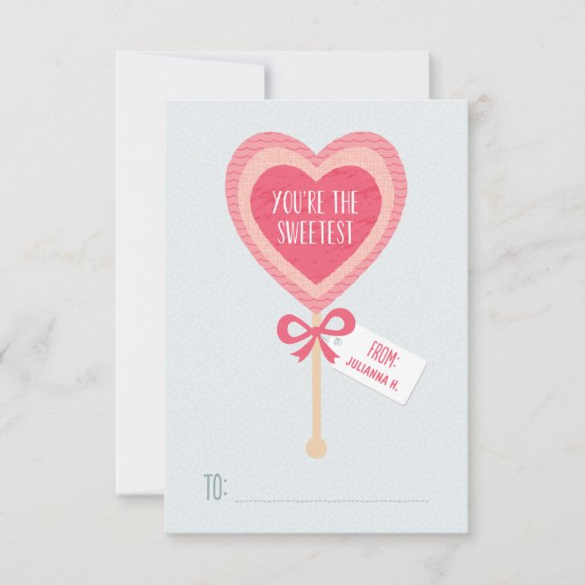 Convite Namorados doces da sala de aula dos doces | (Frente)