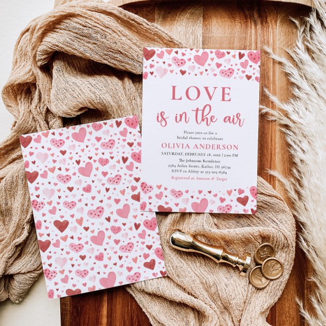 Convite Namorados Hearts Love está no Chá de panela (Criador carregado)