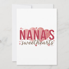 Convite Nana's Sweethearts Birthday Invitation