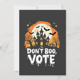 Convite Não Boo Voto Dia da Eleição Vote Presidentes