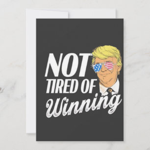 Convite Não Cansado de ganhar o dia de posse de Trump Maga
