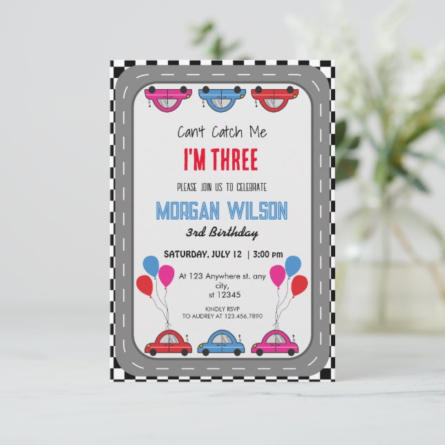 Convite Não consigo me pegar na Festa de aniversário do ca (Em pé/Frente)